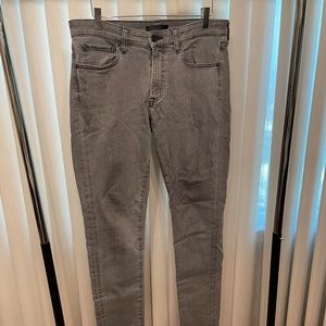 Uniqlo Grey Skinny Fit Stretch Denim Jean 32x34